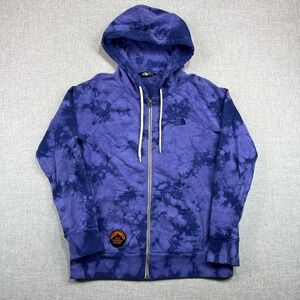 The North Face Full Zip Hoodie Purple Tie Dye Jerry Garcia Women M Made in USA